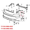 Pair Left Right Front Bumper Bracket Beam Mount Support Grille