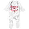 Purple Print House Mummy is My Valentines Baby Romper Suit