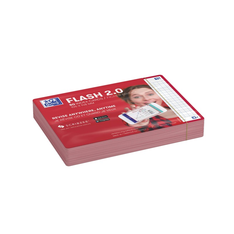 Oxford Flash 2.0 Index Cards A6, Flashcards, 105 x 148
