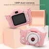 12MP Mini Cartoon Kitty Digital Camera Toy with Double Camera