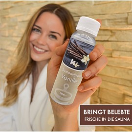 KK Sauna Infusion Set "Orient" - Made in Germany - 4 Different Fragrances in One Set - Cardamom, Pomegranate, Vanilla, Cedar Wood - 100 ml Bottle - Available in Various Designs