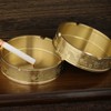 Brass Portable Ashtray for Outdoor, Home, Office Desk & Table Use Ashtray 1ea