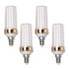 Lxcom Lighting E14 20W LED Candelabra Light Bulb (4 Pack)-