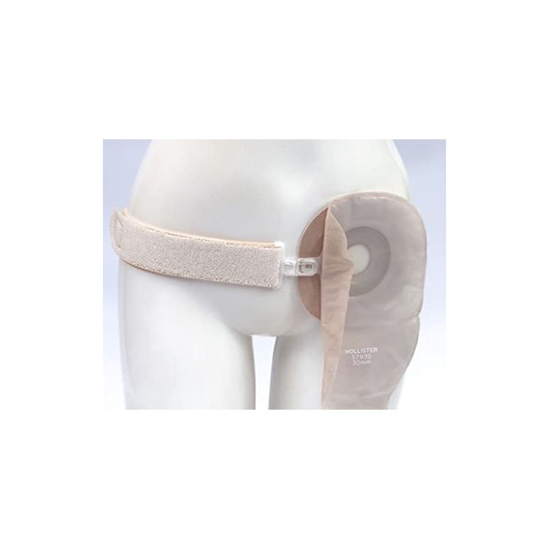 Wide Mesh One-Touch Belt 308B (Free), Beige