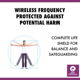 EMF Harmony Pure Light Cuff - Holistic Wellness for Wireless Frequencies for Men and Women - (Women's Silver)