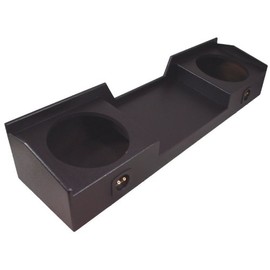 Compatible with Chevy Silverado or GMC Sierra Full Size Extended Cab Truck 1999-2006 Dual 12" Subwoofer Sub Box Speaker Enclosure - Armor Coated