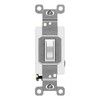 ENERLITES 20 Amp Toggle Light Switch, Single Pole, 20A 120-277V, Grounding Screw, Commercial Grade, UL Listed, 81200-W, White