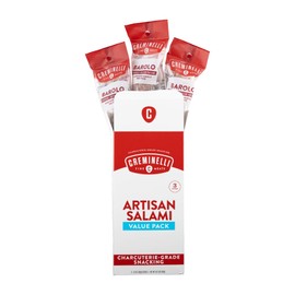 Creminelli Barolo Salami, (3 count, 5.5oz), Humanely Raised Pork*, No Added Nitrates or Nitrites, No Artificial Ingredients, Gluten Free, Keto & Paleo Friendly Snacks, 44g Protein Per Package, 0g Sugar**,