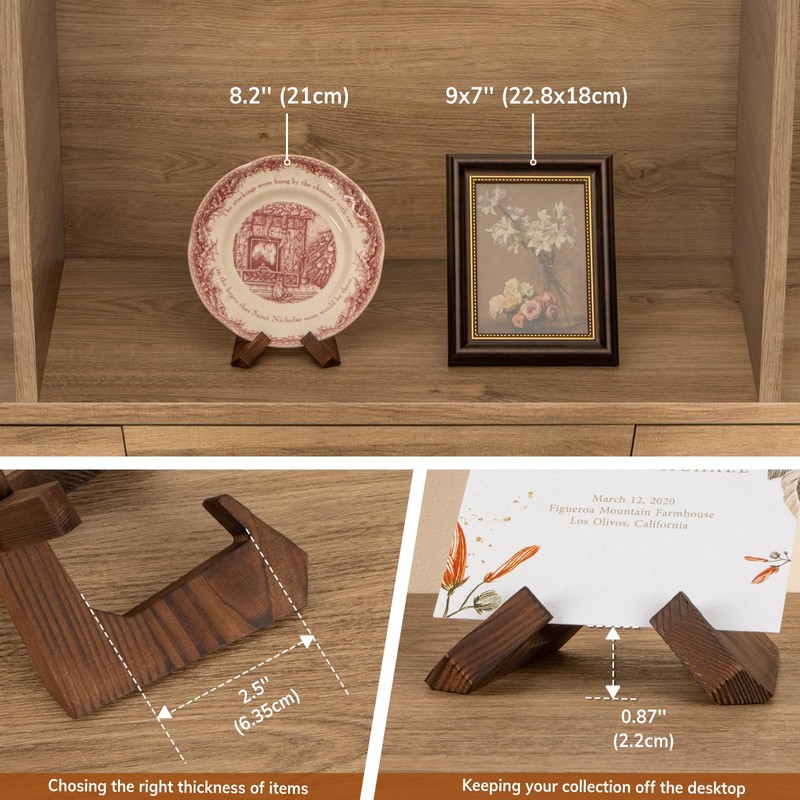 ANBOXIT Plate Stand, 3 Pack 3.5 Inch Bowl Stands for