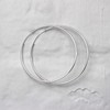 Sterling Silver Heavy Hoop Sleeper Earrings 30mm