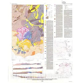 Historic Pictoric Map : Geologic and Structural maps and Sections of The Marshall Pass Mining District, Saguache, Gunnison, and Chaffee Counties, Colorado, 1983 Cartography Wall Art : 24in x 30in