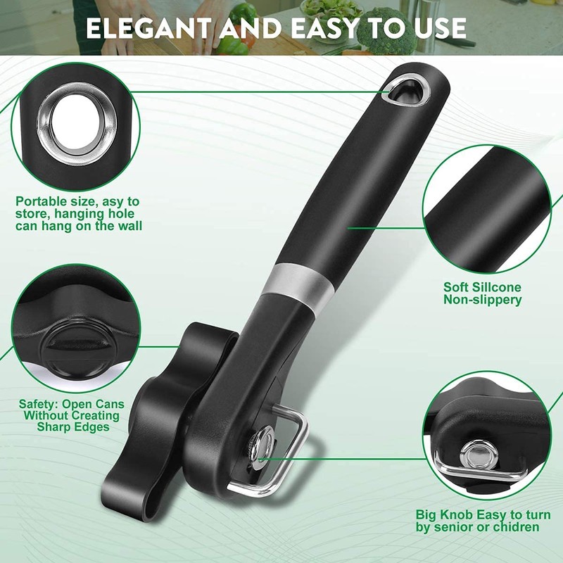 Kitchen Can Opener Stainless Steel Can Opener, Safe Can Opener,