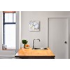 levandeo Wall Clock Glass 30 x 30 cm Glass Picture