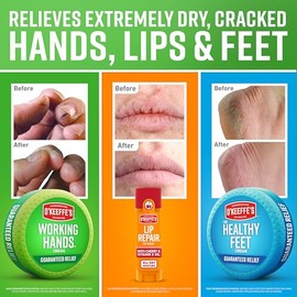 O'Keeffe's Set de Cuidado: Manos, Pies y Labios con Cereza y Vitamina E