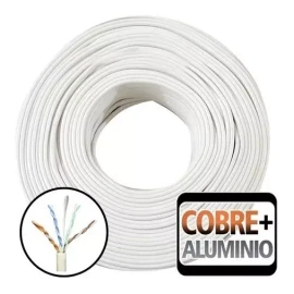 Taej 85 100 Metros Bobina Cable Utp Cat 5e Blanco 8 Hilos Cctv Rj45