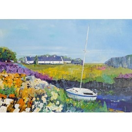 No.2 - Landscape Art Greeting Cards - Scottish Paintings - Printed on a 300gsm Gloss Art Card. 4 pack.