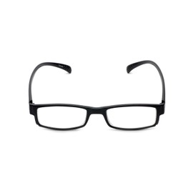 Calabria 762 Neck Hanging Reading Glasses in Black with Orange Stripes +2.00