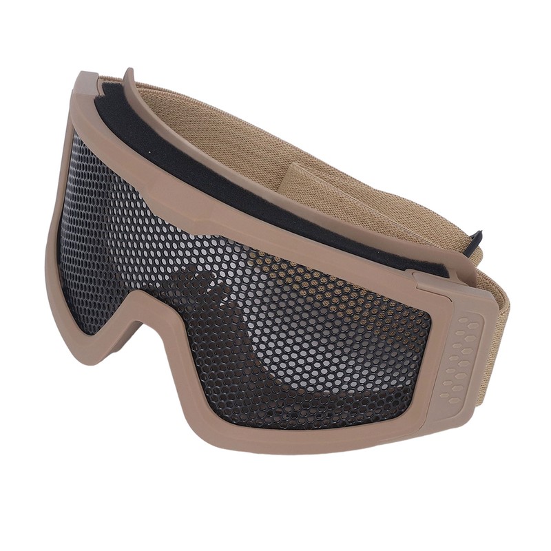 Safety Goggles Breathable Shock Resistant Iron Mesh Patterned Wind Sand