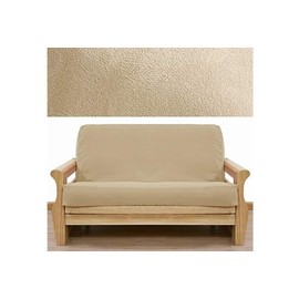 SlipcoverShop Ultra Suede Cream Futon Cover 639 Queen