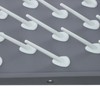 Kaibrite 2Pcs 27pegs Plastic Wall Mounted Laboratory Draining Rack with