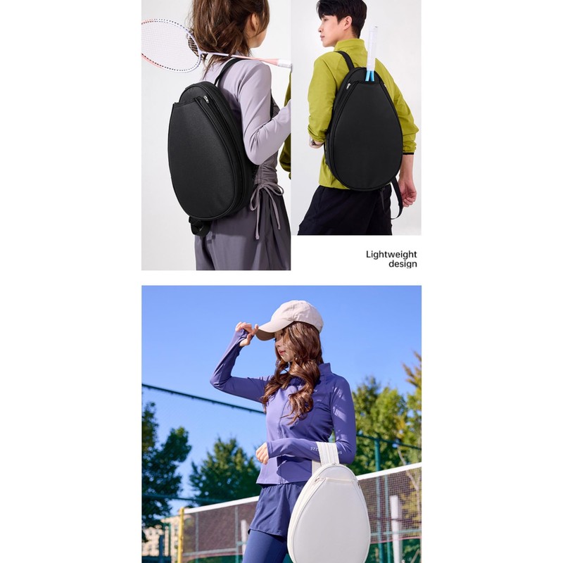 Klau Tennis Racquet Backpack Badminton Racket bag Black for Teenagers