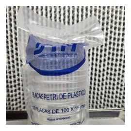 MYCELIUM Caja Petri Estéril Plástico 100x15 Mm (paquete 10 Pzs)