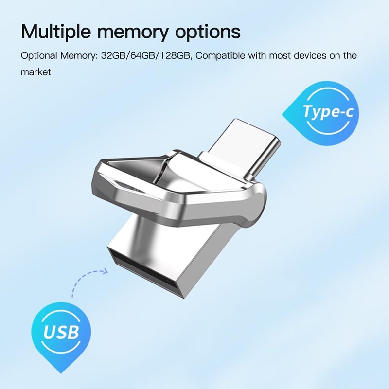 Upgraded Version USB C Flash Drive Dual Drive USB Type-C