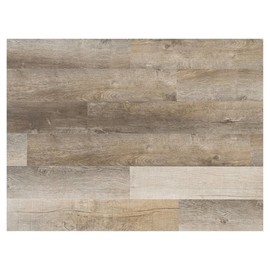 East West Furniture CA-47EC10 Capitola SPC Vinyl Floor Tiles - 4mm x 7 in x 48 in with 20mil Wear Layer and I4F Click Locking EVA Backing Flooring Planks, 30 sqft/Case, Surrey Beige