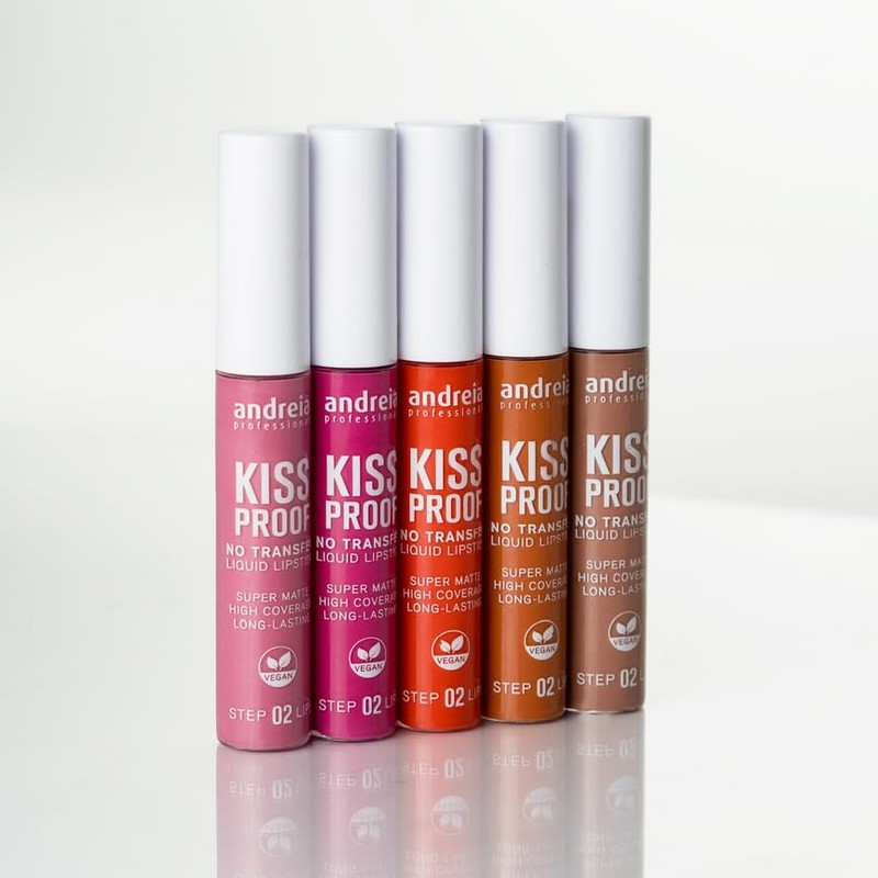Andreia, Kiss Proof No Transfer Liquid Lipstick 08 Camelia Liquid