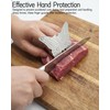 Adjustable Stainless Steel Finger Guards for Cutting Food - 2-Piece