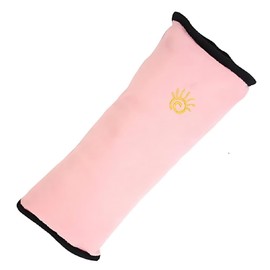 Bloomsworld Kids Seat Belt Pillow, Soft Plush Cushion for Children in Booster Seats, Head Support for Car Naps - Pink