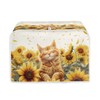 Talayituse Cat Sunflower Print Toaster Cover 2 Slice Bread Toaster