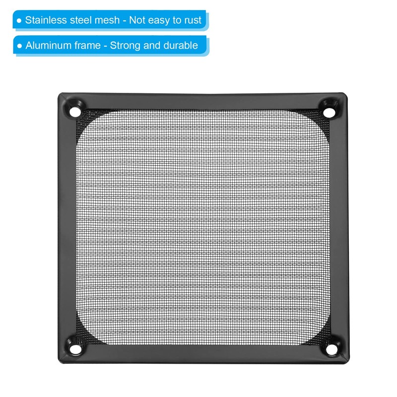 PATIKIL 120 mm Fan Filter Grille with Screws 2 Pack