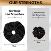 5 x XXL Satin Hair Scrunchies in Gift Box, Ideal