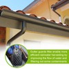 Aobuviou 4pcs Metal Downpipe Leaf Guard Gutter Mesh Easy Install