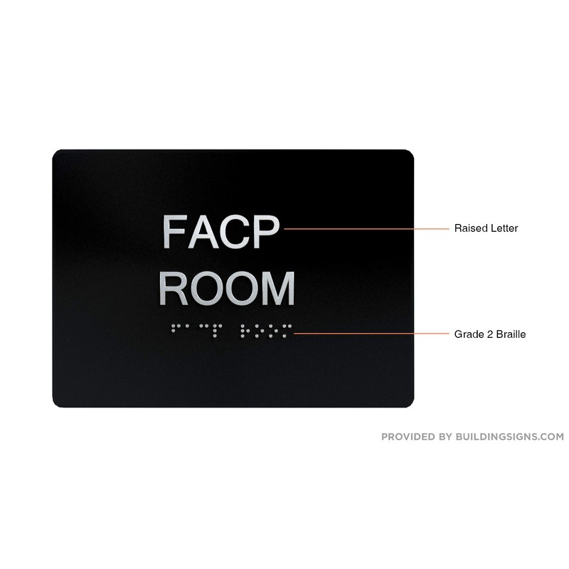FACP Room Sign - Fire Alarm Control Panel Sign (Aluminum,