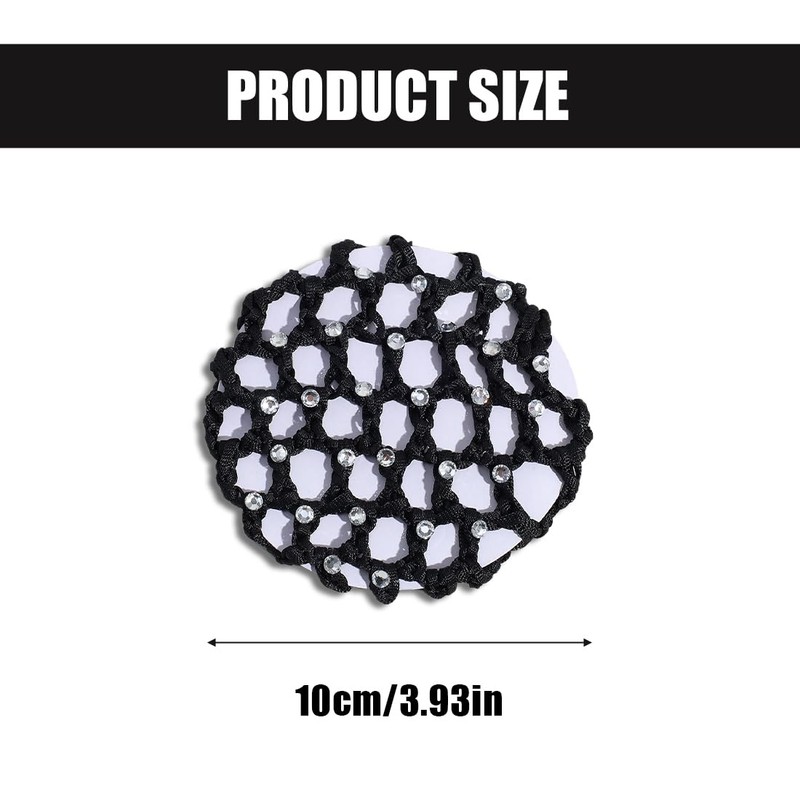WeddHuis Pack of 5 Bun Hairstyle Aid, Fabric Knot Net,