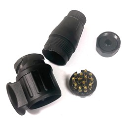 JVJ 13-Pin Trailer Plug Hard Plastic Housing 13-Pin Plug 13-Pin Trailer Adapter 12V Systems 13-Pin Trailer Plug for Car Trailer Socket