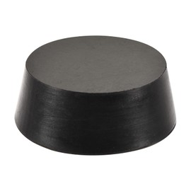 sourcing map Rubber Tapered Plug 58mm to 68mm Solid Test Tubes Bungs Stopper Black for Lab Home