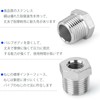 TAILONZ PNEUMATIC 2pcs Cast 304 Stainless Steel Reducer Hex Fittings,