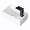 KES Small Vessel Sink, Floating Sink Bathroom 12" X 7"