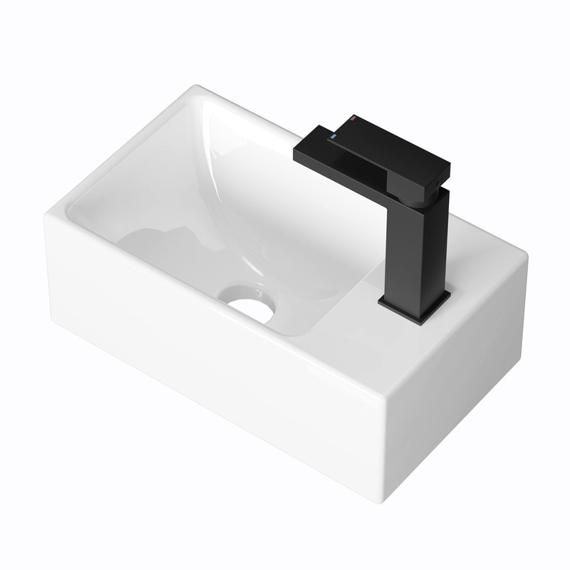 KES Small Vessel Sink, Floating Sink Bathroom 12" X 7"