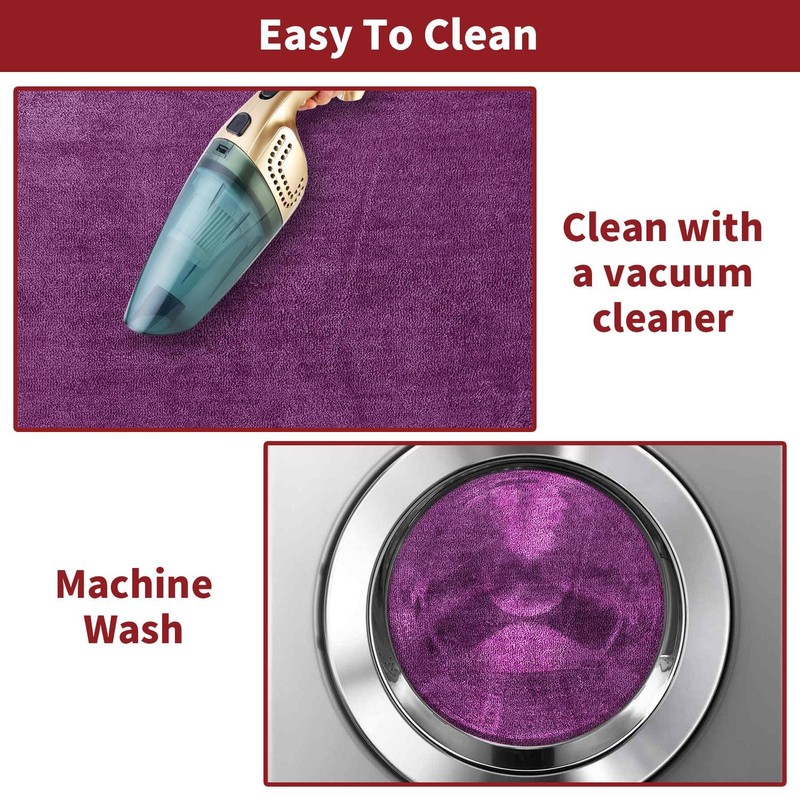 Vinsani Bath Mat Non Slip Bathroom Mat Thickened Fluffy Microfiber