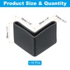 PATIKIL 16 Pcs L Shape Leg Protectors 1.4 x 1.4