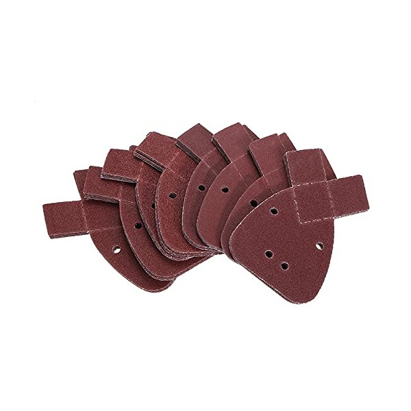 BEBECK 40Pcs Sandpapers Kit 40/60/80/120 Grit Mouses Sanding Sheet Pads