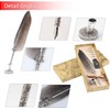 Tyenaza Feather and Ink Set, Sparkling Quill Pen Set, Antique