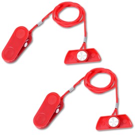 Gosknor 2pcs Treadmill Magnet Safety Key, 1.7x0.6 Inch Universal Magnetic Safety Switch Replacement Treadmill Emergency Stop Magnet for Most Running Machines (Trapezoid)
