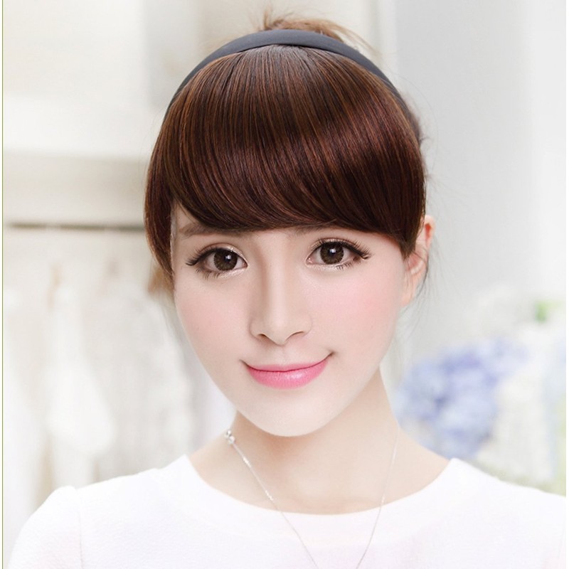 CEXIN Bangs Wig, With Bangs, Headband Hair Extension, Point Wig,