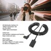 1.8m Coiled Cable Micro HD Multimedia Interface to Female HD