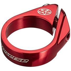 Reverse collier de selle à vis diamètre 34.9 mm rouge